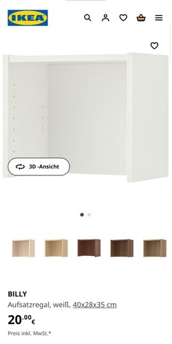 Ikea billy regalaufsatz - ikea,