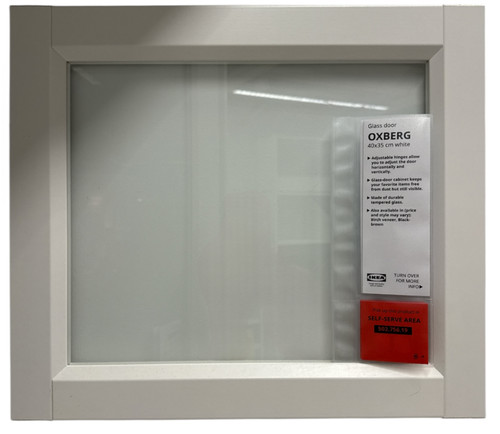 New ikea oxberg white - oxberg, glass